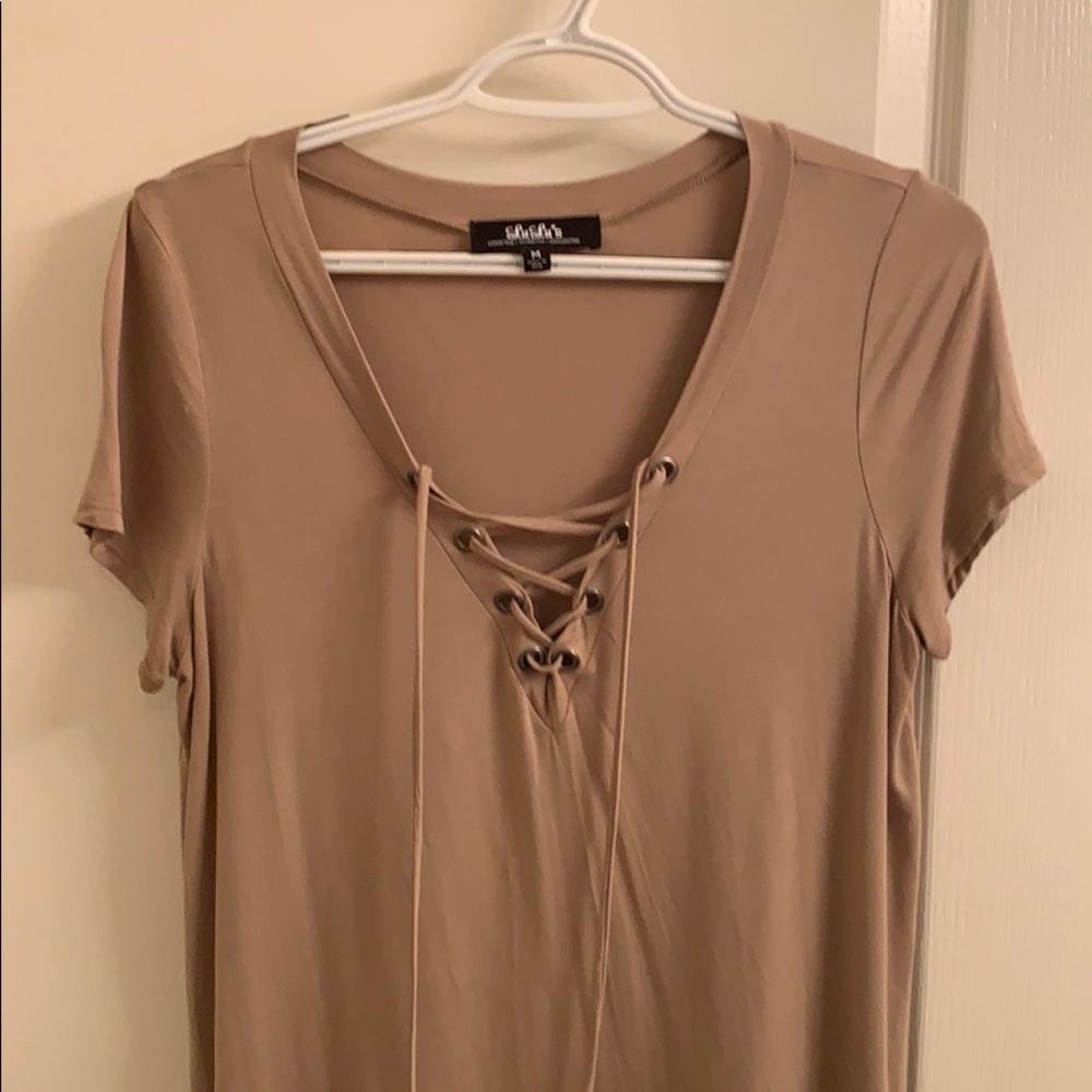 Lace up top
